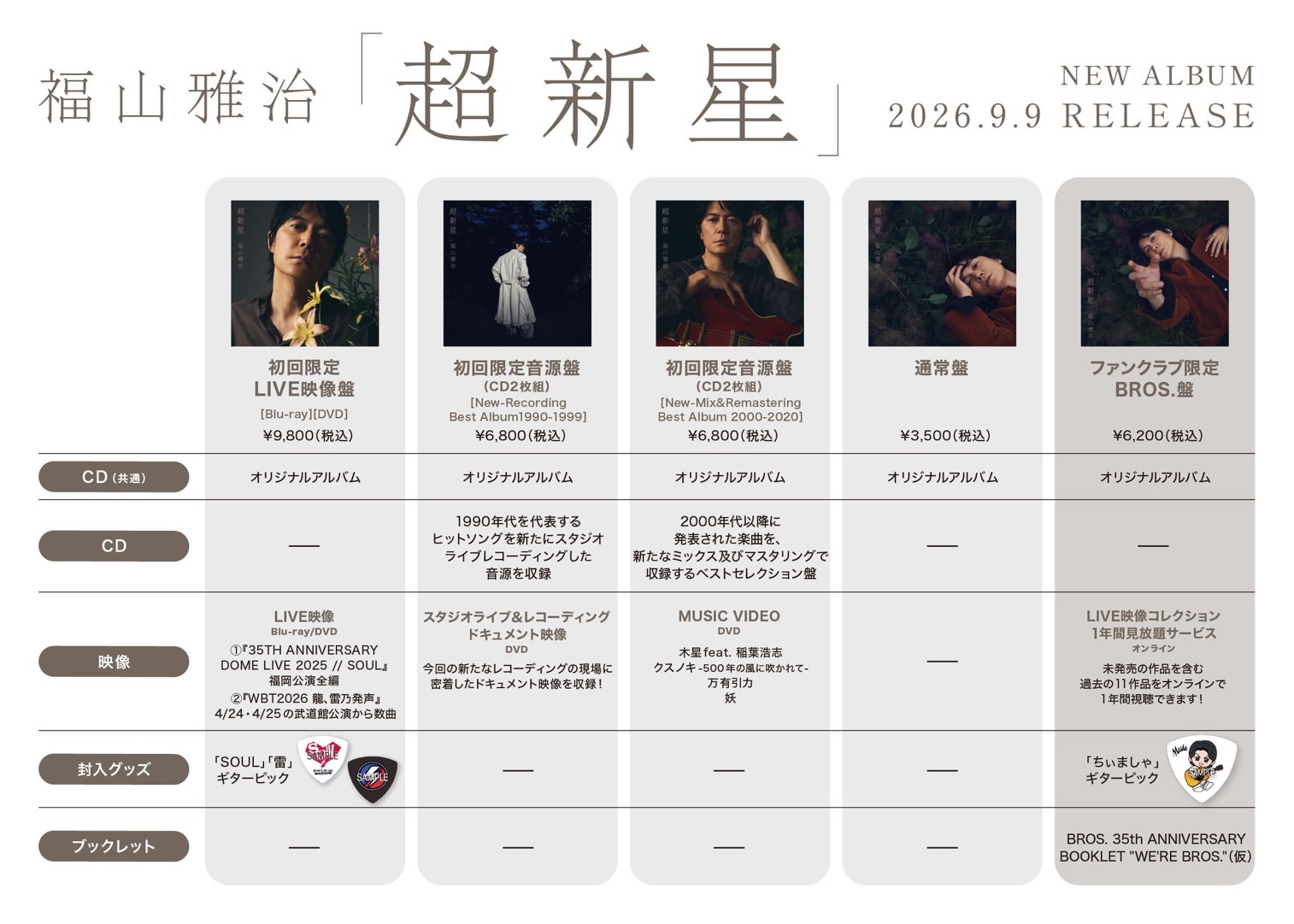 福山雅治 13th ALBUM「超新星」特設サイト